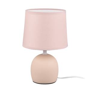 Lampe Malu Tissu mélangé / Céramique - 1 ampoule - Beige