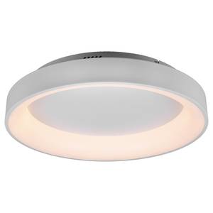 Plafonnier Girona Polyacrylique / Fer - 1 ampoule - Blanc - Diamètre : 60 cm