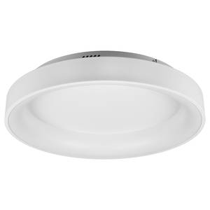 Plafonnier Girona Polyacrylique / Fer - 1 ampoule - Blanc - Diamètre : 60 cm