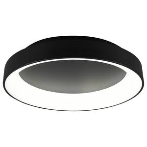 Plafonnier Girona Polyacrylique / Fer - 1 ampoule - Noir - Diamètre : 60 cm