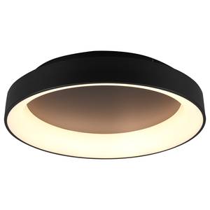 LED-Deckenleuchte Girona Polyacryl / Eisen - 1-flammig - Schwarz - Durchmesser: 60 cm