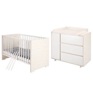 Babyzimmer-Set Capri White I (2-teilig) Weiß - Holzwerkstoff