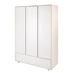 Drehtürenschrank Capri White Weiß - Holzwerkstoff - 135 x 192 x 53 cm