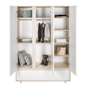 Armoire Capri White Blanc - Bois manufacturé - 135 x 192 x 53 cm