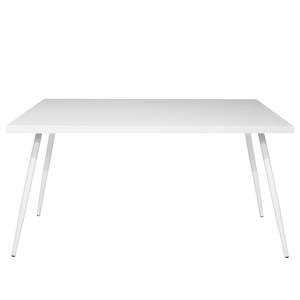 Schreibtisch Unieux I Matt Weiß - Breite: 160 cm - Weiß
