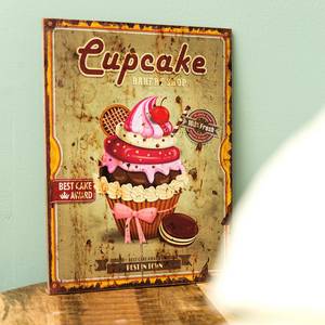 Schild Cupcake I Tanne - Braun