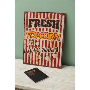 Schild Popcorn Tanne - Rot