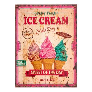 Schild Ice Cream Tanne - Rosa