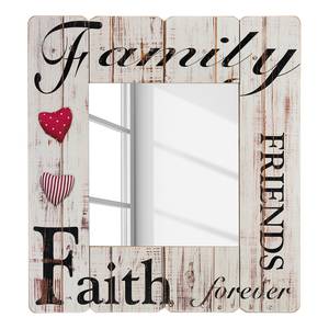 Miroir déco Family Friends Faith forever Miroir en verre / Sapin - Blanc