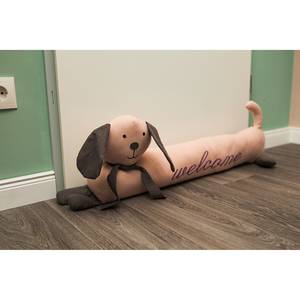 Zugluftstopper Hund Mara Baumwollstoff - Pink