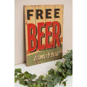 Panneau décoratif Free beer Sapin - Jaune