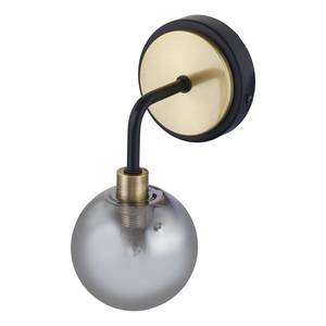 Wandlamp Helja rookglas/ijzer - 1 lichtbron