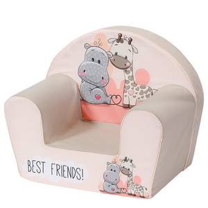 Kinderfauteuil Best Friends Beige - Andere - Textiel - 34 x 42 x 51 cm