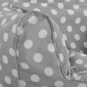 Pouf White Dots Grigio - Altro - Tessile - 50 x 43 x 40 cm