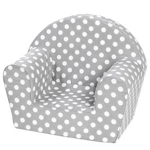 Kindersessel White Dots Grau - Andere - Textil - 34 x 42 x 51 cm