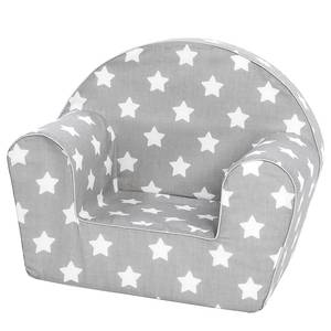 Kindersessel White Stars Grau - Andere - Textil - 34 x 42 x 51 cm
