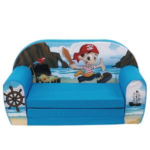 Canapé pour enfant Pirat Bleu - Autres - Textile - 77 x 42 x 34 cm