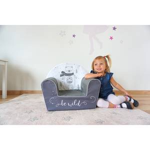 Kinderfauteuil Bear Grijs - Andere - Textiel - 34 x 42 x 51 cm