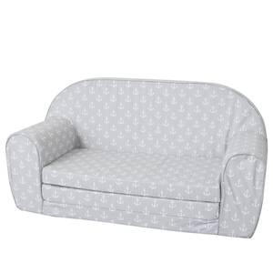 Canapé pour enfant Maritim Gris - Autres - Textile - 34 x 42 x 77 cm
