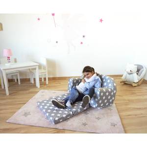 Canapé pour enfant White Stars Gris - Autres - Textile - 77 x 42 x 34 cm