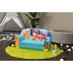 Kindersofa Fireman Blau - Andere - Textil - 34 x 42 x 77 cm