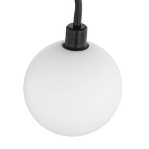 Lampade da tavolo KJUL Metallo nero / Vetro opalino bianco