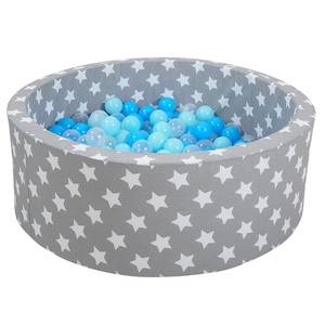 Ballenbad Soft White Stars Grijs Blauw