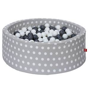 Piscine à balles Soft White Dots Gris Gris