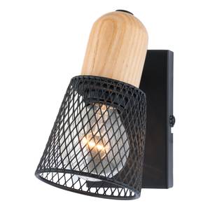 Wandlamp Tolne ijzer/massief grenenhout - 1 lichtbron