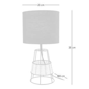 Lampe Hirsholm I Tissu éponge / Fer - 1 ampoule