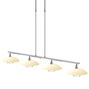 LED-Pendelleuchte Tallerken V Milchglas / Eisen - 4-flammig