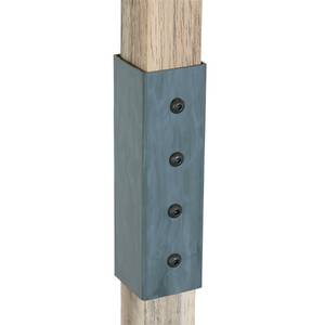 Staande lamp Gearwood II ijzer/deels massief eikenhout - 2 lichtbronnen