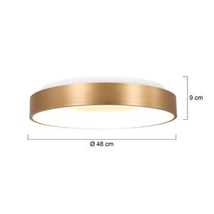 LED-Deckenleuchte Ringlede Aluminium - Kupfer - Gold - Durchmesser: 48 cm