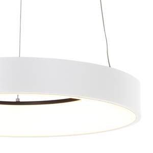 LED-Pendelleuchte Ringlede Aluminium - 1-flammig - Weiß - Durchmesser: 48 cm