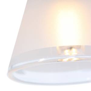 LED-Stehleuchte Tallerken II Milchglas / Eisen - 3-flammig