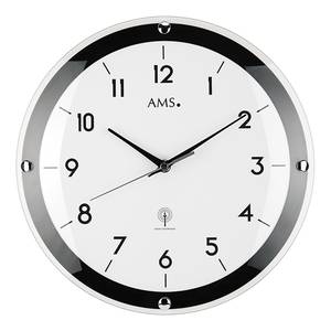 Horloge murale Barato Verre transparent / Acrylonitrile-butadiène-styrène (ABS) - Noir / Blanc