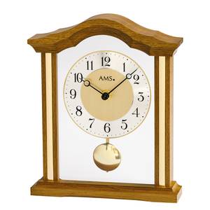 Horloge Bayeux Verre transparent / Aluminium - Marron