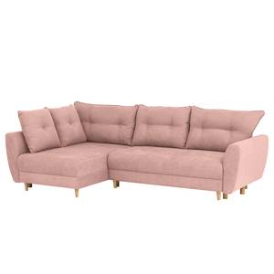 Ecksofa Cab Microfaser - Microfaser Enza: Mauve - Longchair davorstehend links