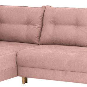 Ecksofa Cab Microfaser - Microfaser Enza: Mauve - Longchair davorstehend links