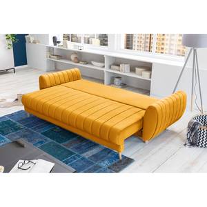 Divano letto Cachi Tessuto - Tessuto Madje: giallo mais