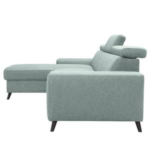 Ecksofa Cadima II Webstoff - Webstoff Cavo: Grau - Longchair davorstehend links - Ohne Schlaffunktion