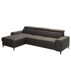 Ecksofa Cadima II Webstoff - Webstoff Cavo: Braun - Longchair davorstehend links - Ohne Schlaffunktion