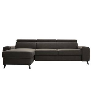 Ecksofa Cadima II Webstoff - Webstoff Cavo: Braun - Longchair davorstehend links - Ohne Schlaffunktion