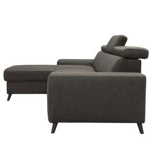 Ecksofa Cadima II Webstoff - Webstoff Cavo: Braun - Longchair davorstehend links - Ohne Schlaffunktion