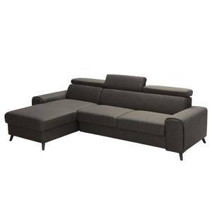 Ecksofa Cadima II Webstoff - Webstoff Cavo: Braun - Longchair davorstehend links - Ohne Schlaffunktion