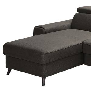 Ecksofa Cadima II Webstoff - Webstoff Cavo: Braun - Longchair davorstehend links - Ohne Schlaffunktion