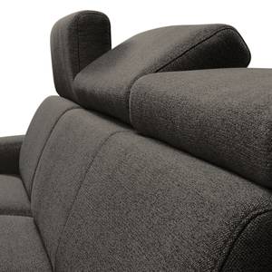 Ecksofa Cadima II Webstoff - Webstoff Cavo: Braun - Longchair davorstehend links - Ohne Schlaffunktion