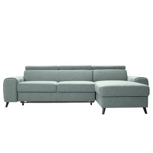 Ecksofa Cadima II Webstoff - Webstoff Cavo: Grau - Longchair davorstehend rechts - Mit Schlaffunktion