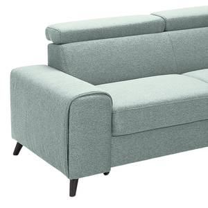 Ecksofa Cadima II Webstoff - Webstoff Cavo: Grau - Longchair davorstehend rechts - Mit Schlaffunktion