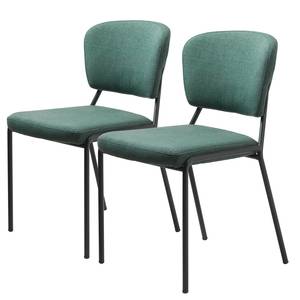 Chaises Chani (lot de 2) Vert turquoise